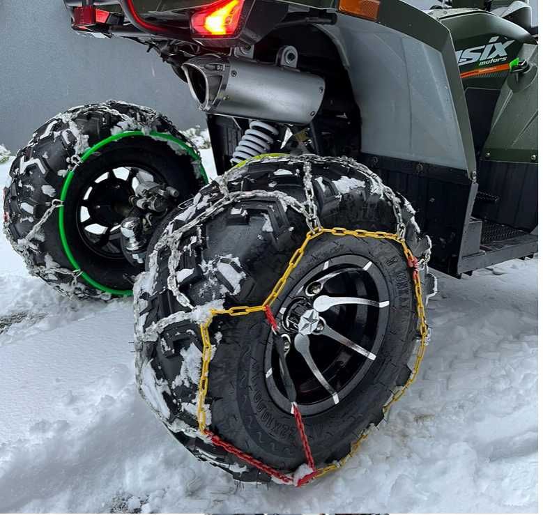 Łańcuchy śniegowe śnieżne na koła  Quad, Ciągniczek, 10' CALI