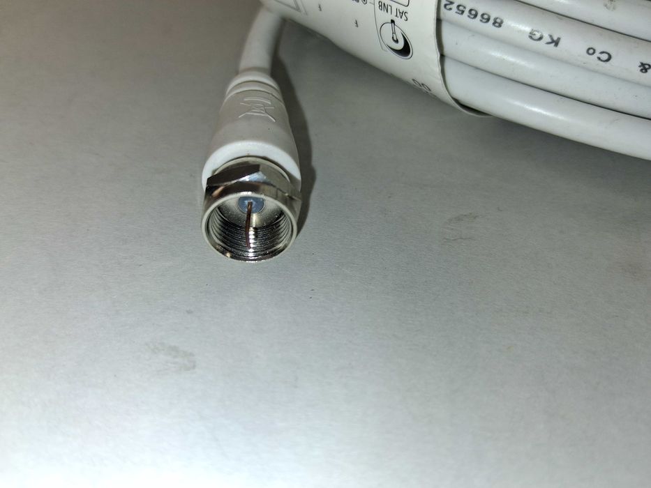N074 Kabel Antenowy Koncentryczny Hama SAT-Koax F-Wtyk 10m 95dB