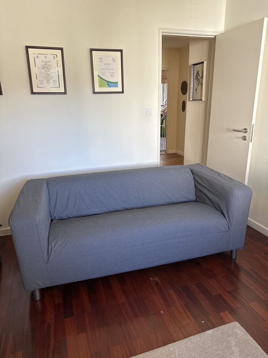 Sofa IKEA 3 lugares cinzento, com capa lavavel - mt bom estado