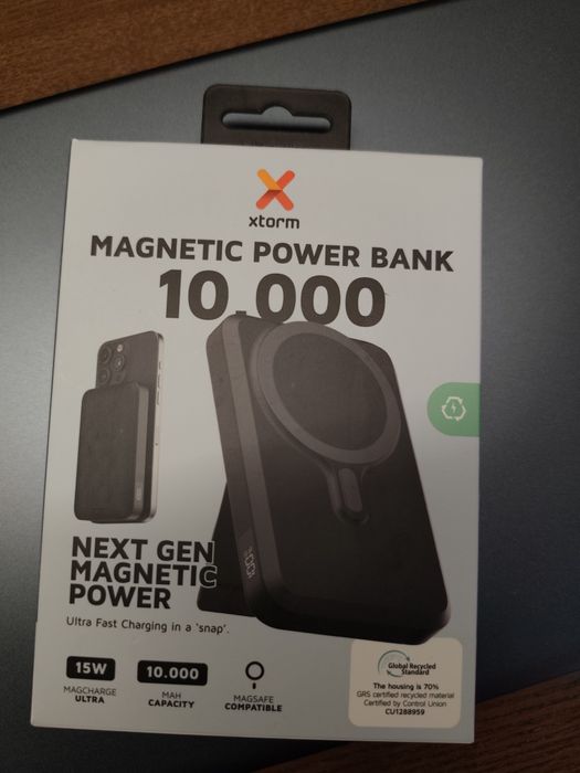 Magnetyczny powerbank indukcyjny MagSafe 15W XTorm 10 tys 20W +kabel