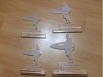4 estatuetas / taças / trofeus
