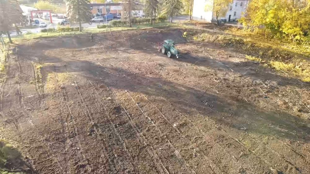 Czyszczenie działek mulczowanie krzaków rekultywacja koparki ziemia