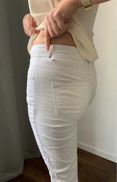 C&A białe spodnie skinny leg M