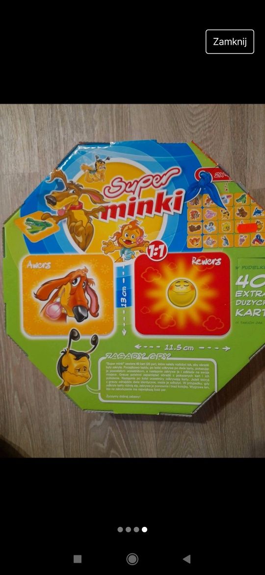 Memo XXL super minki gra