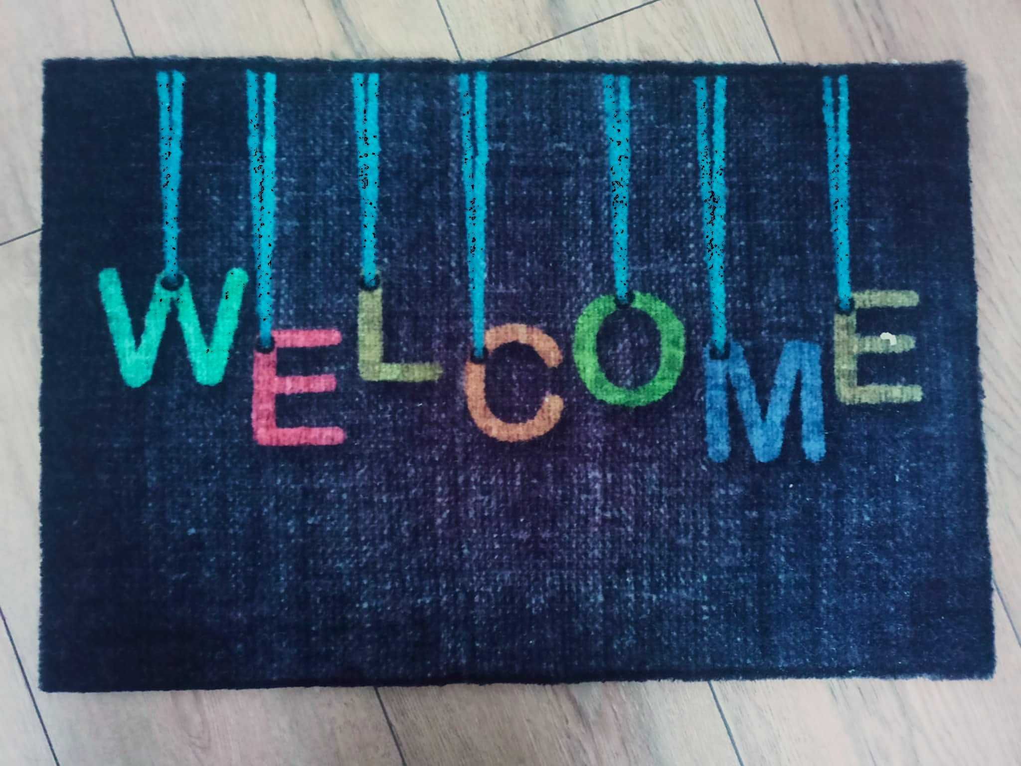 WYCIERACZKA pod drzwi wejściowa gumowa 40x60 cm WELCOME