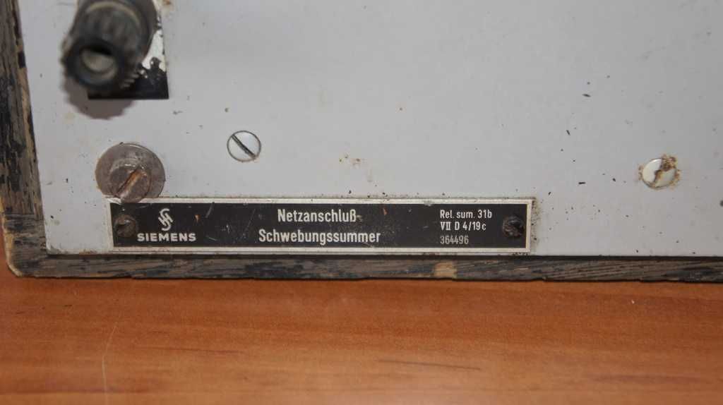 Radiostacja Siemens netzanschluss schwebungssummer 1940 UNIKAT