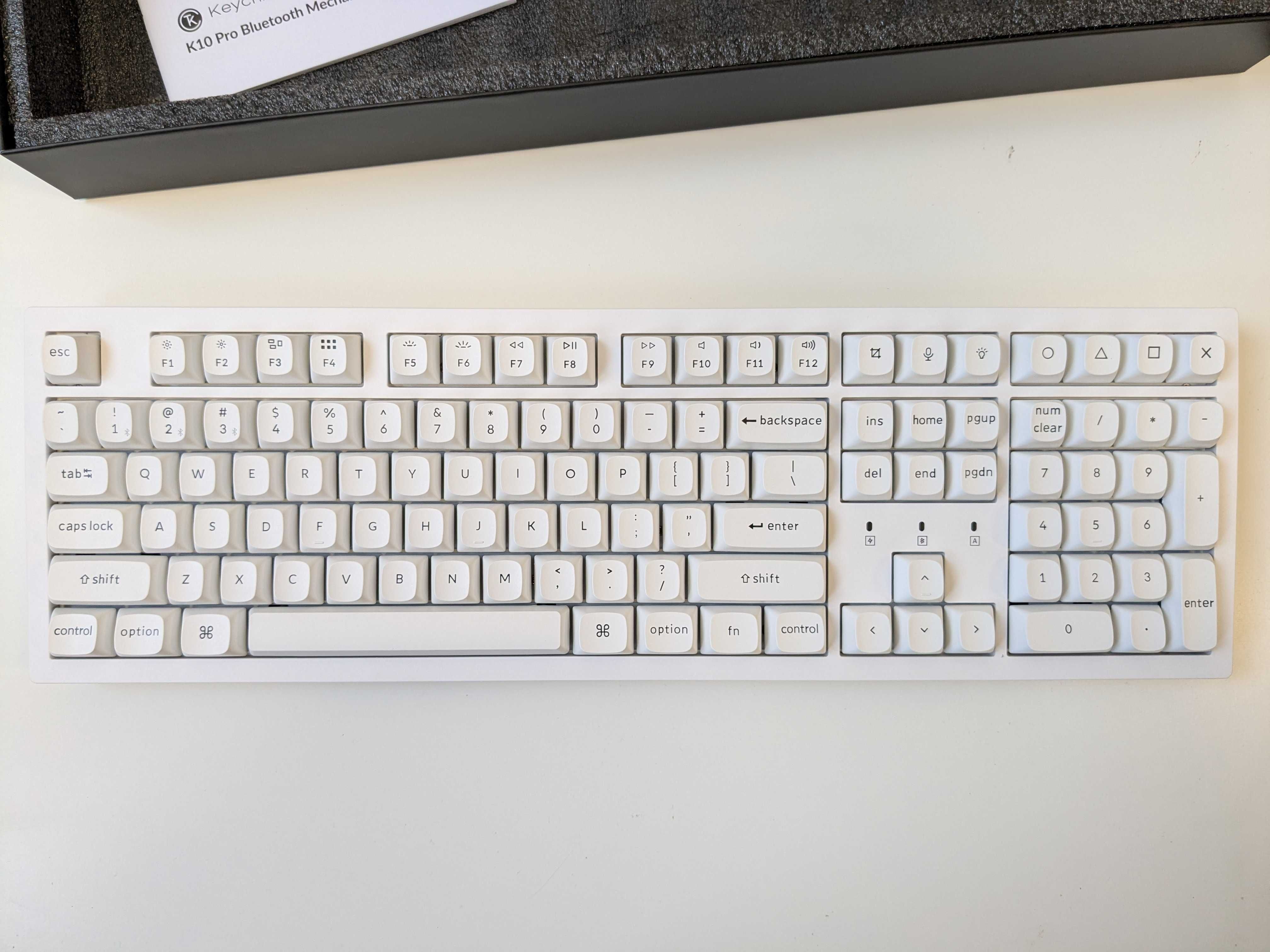 Klawiatura Keychron K10 Pro Biała Podświetlenie RGB Banana K10P-P4