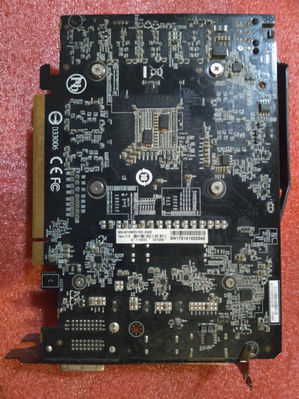 Відеокарта 3D Gigabyte GTX 1060 3G OC GV-N1060IXOC-3GD (3Gb/GDDR5)