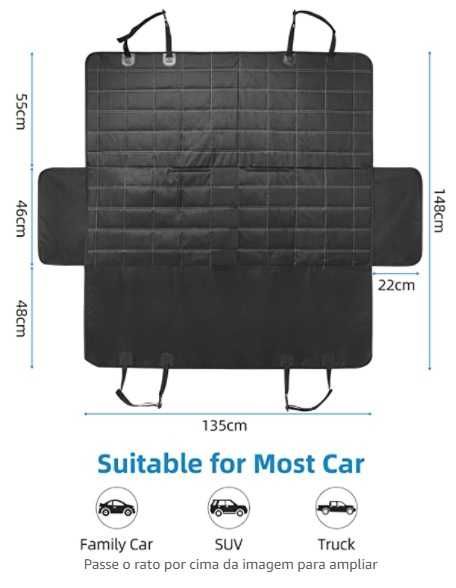 Capa protecção assentos carro para animais cão gato NOVO