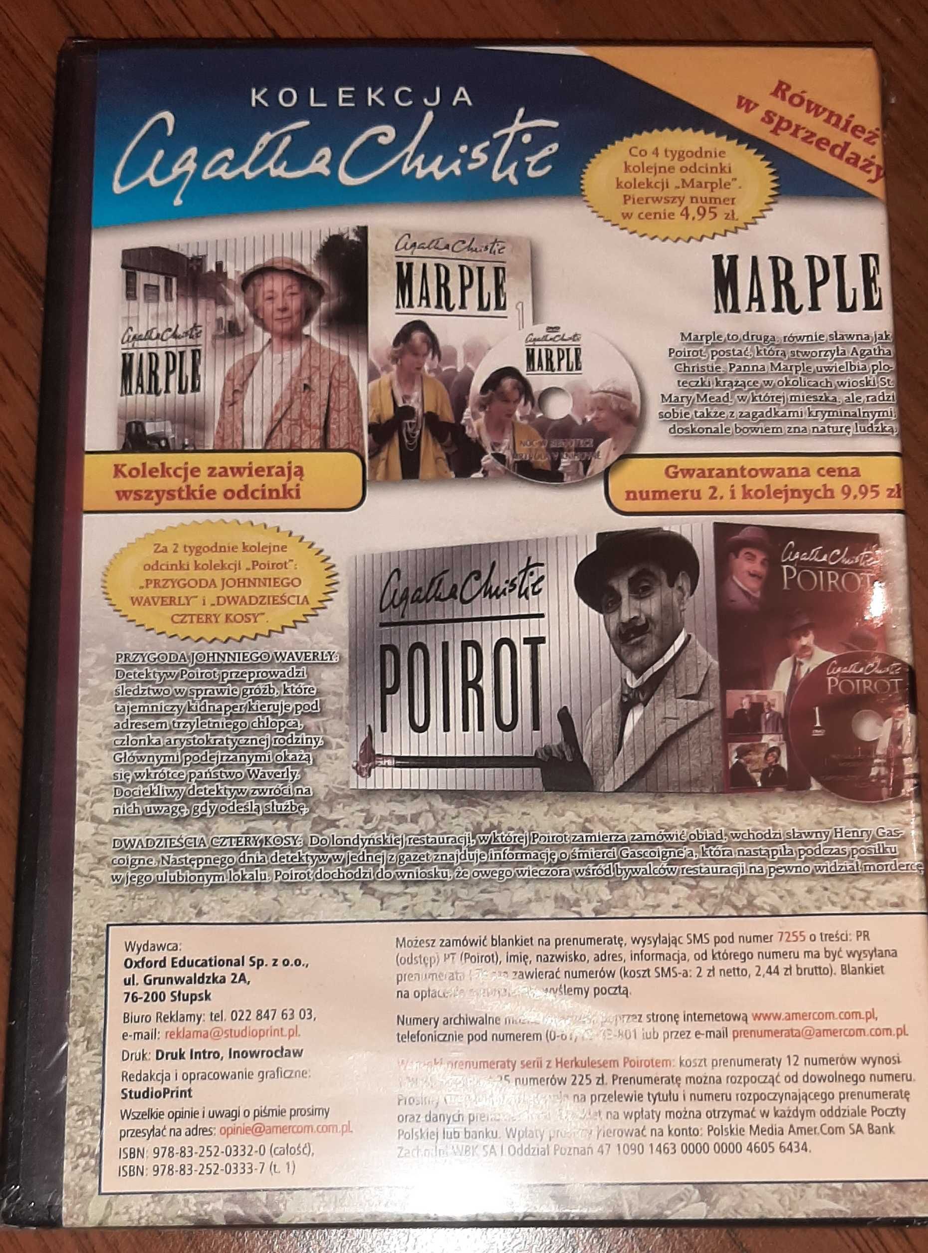 Kolekcja Agathy Christie serial Poirot na 47 DVD