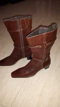 Botas castanhas tam 38