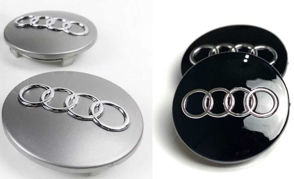 4x Nowe Dekielki Dekielek Audi 8D0.601.170 68mm Czarny lub Szary