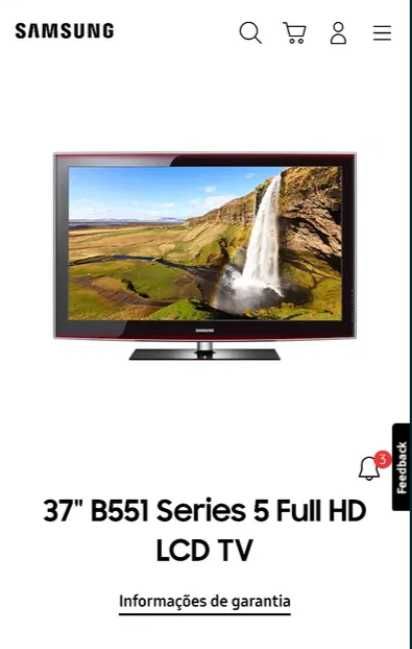 TV Samsung le37b551a6w