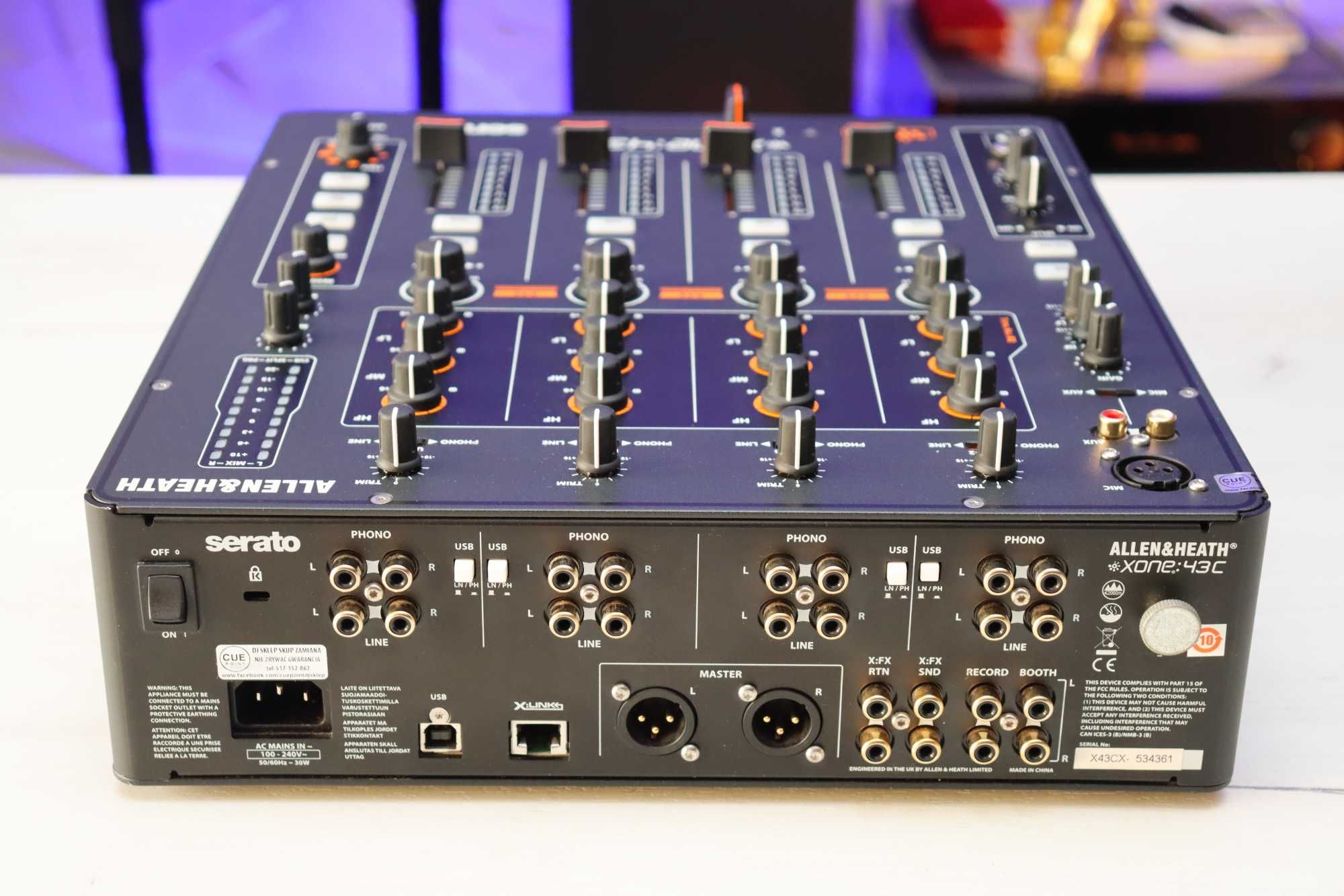 Allen&Heath Xone 43C dj mikser z kartą USB Serato Gwarancja