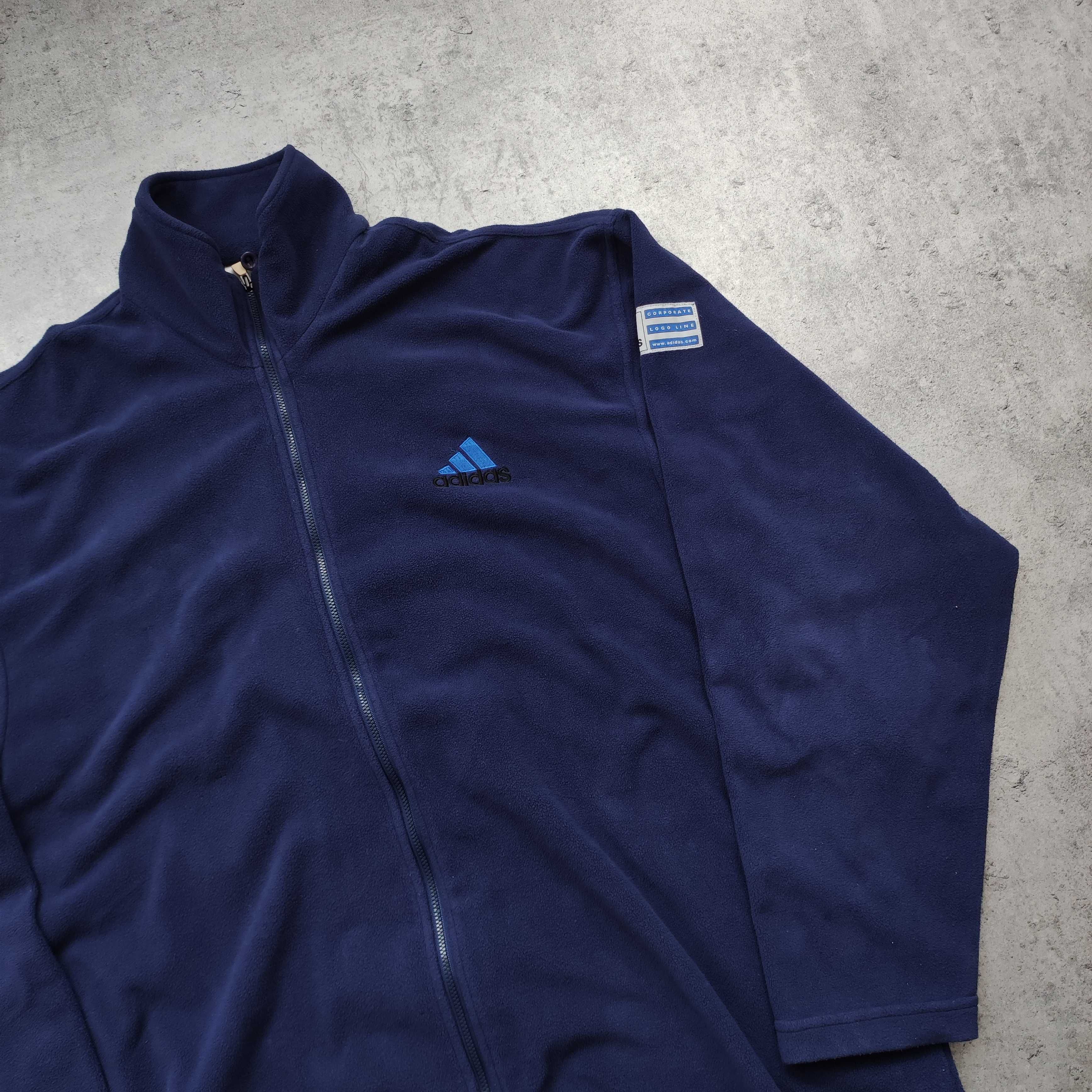 MĘSKA Bluza PREMIUM Suwak Rozpinana Thermal Polar Logo Adidas Trekking