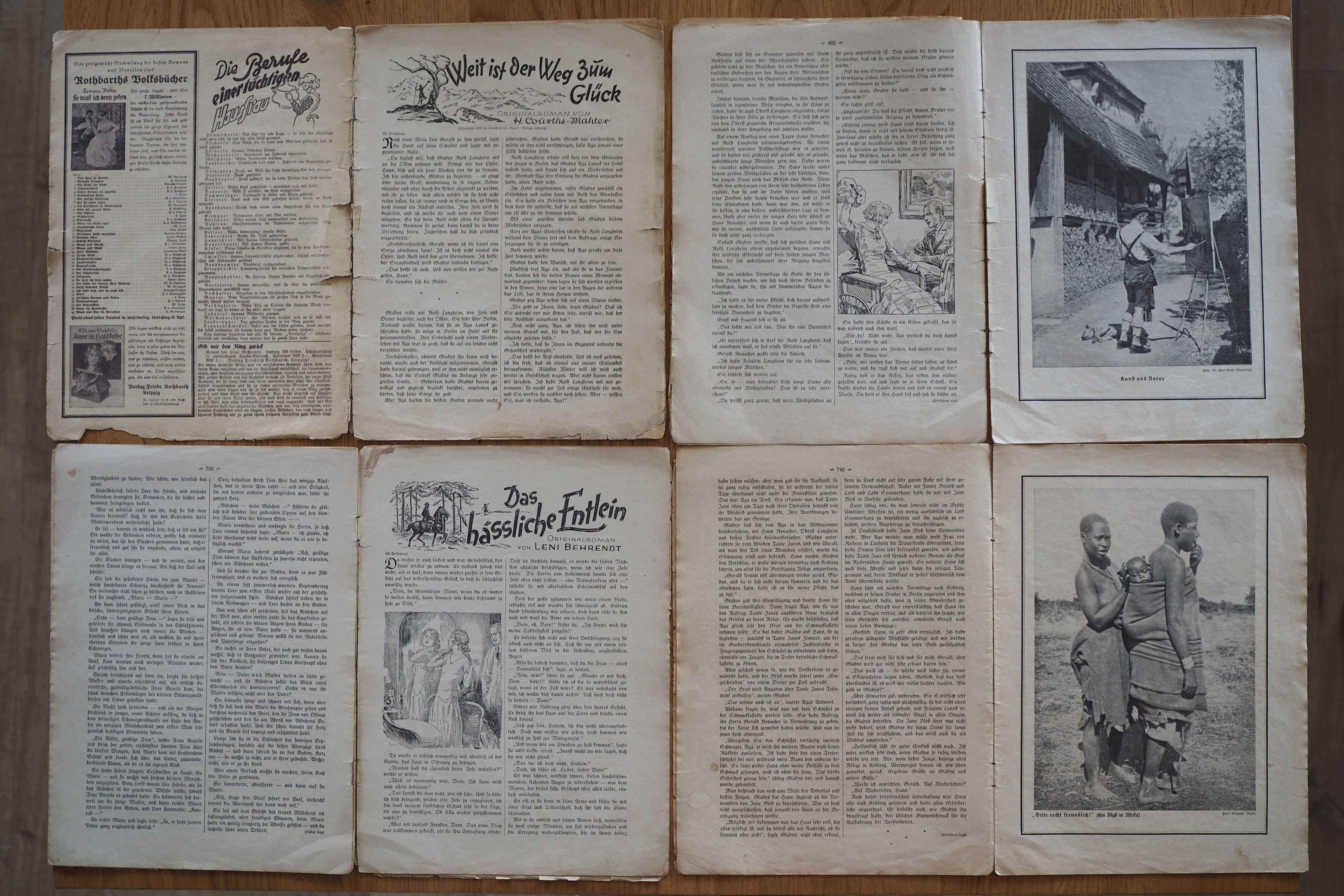 Stare niemieckie gazety 1933r, 24 sztuki