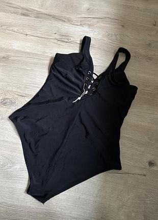 Новий спільний чорний купальник зі шнурівкою coast 2xl
