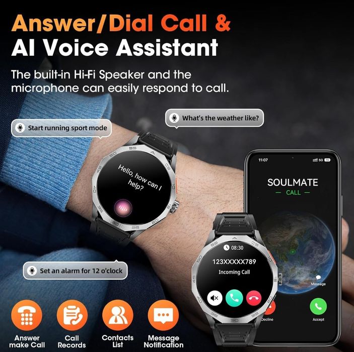 Mingtawn DA03 Smartwatch dla mężczyzn