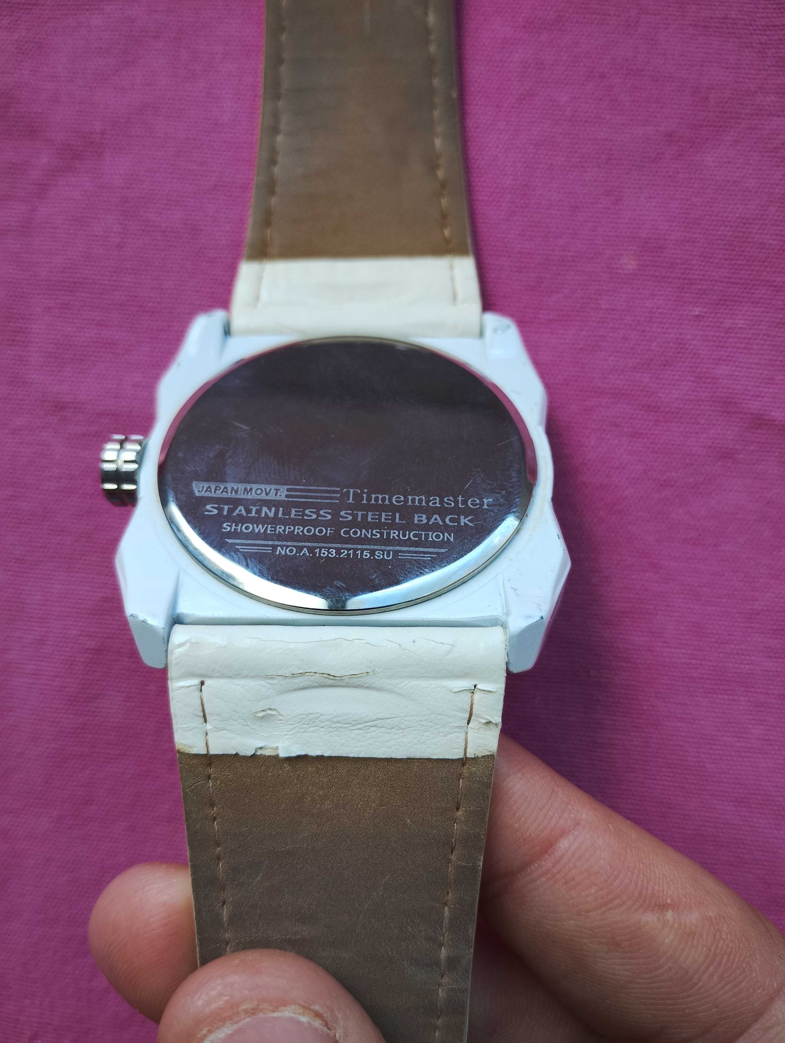 Zegarek Timemaster KG Collection no.a.153.2115.SU biały analogowy