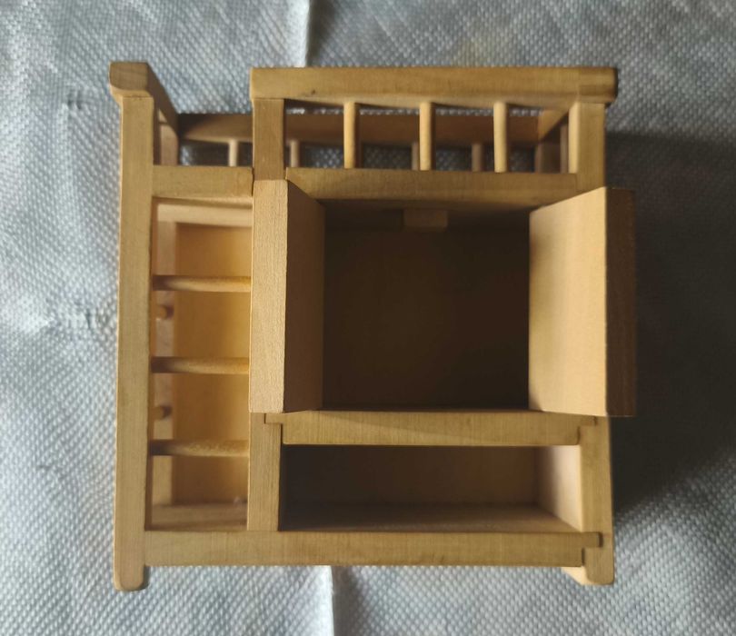 Móvel de quarto casa de bonecas