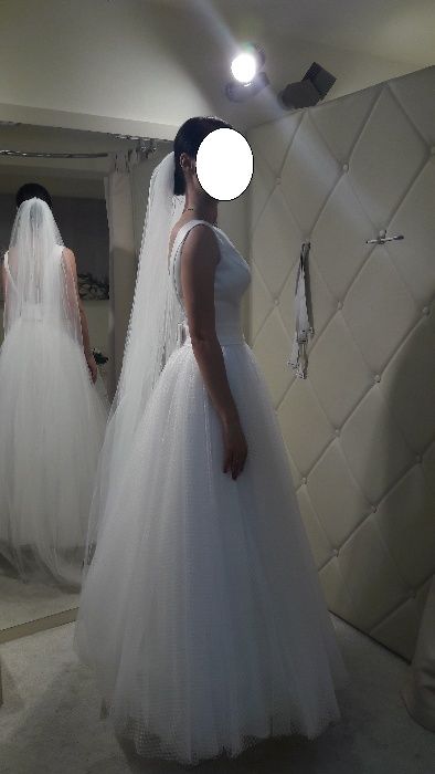 Suknia ślubna na ślub Fulara&Żywczyk biała do zmierzenia piękna tiul