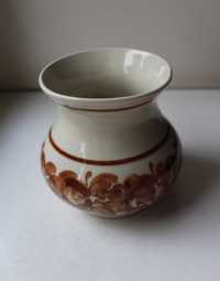 Wazon szklany porcelanowy biały Fajans Włocławek porcelana ceramika