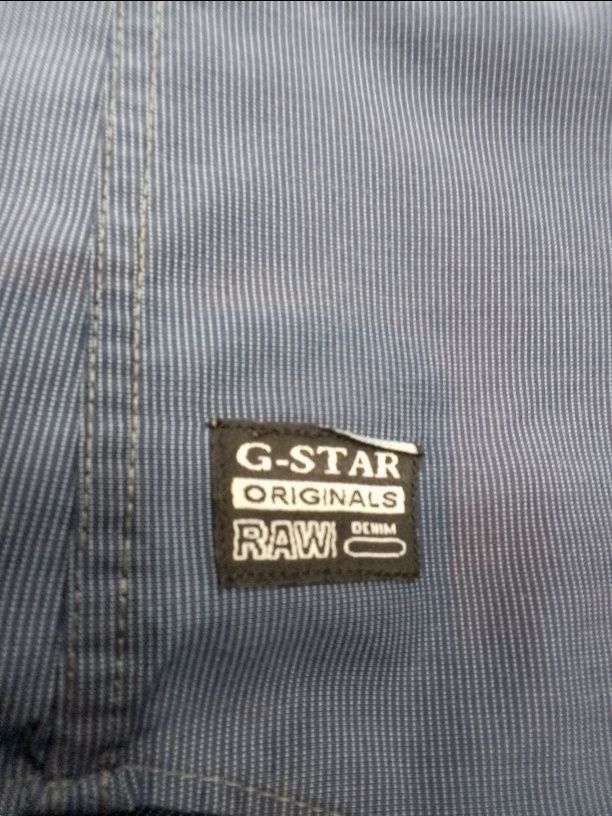 G-Star Raw niebieska bawełniana koszula męska XL