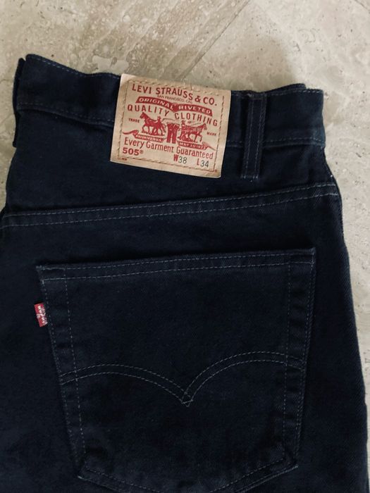 Męskie spodnie jeansy Levis 505 W 38 / L 34 jak nowe