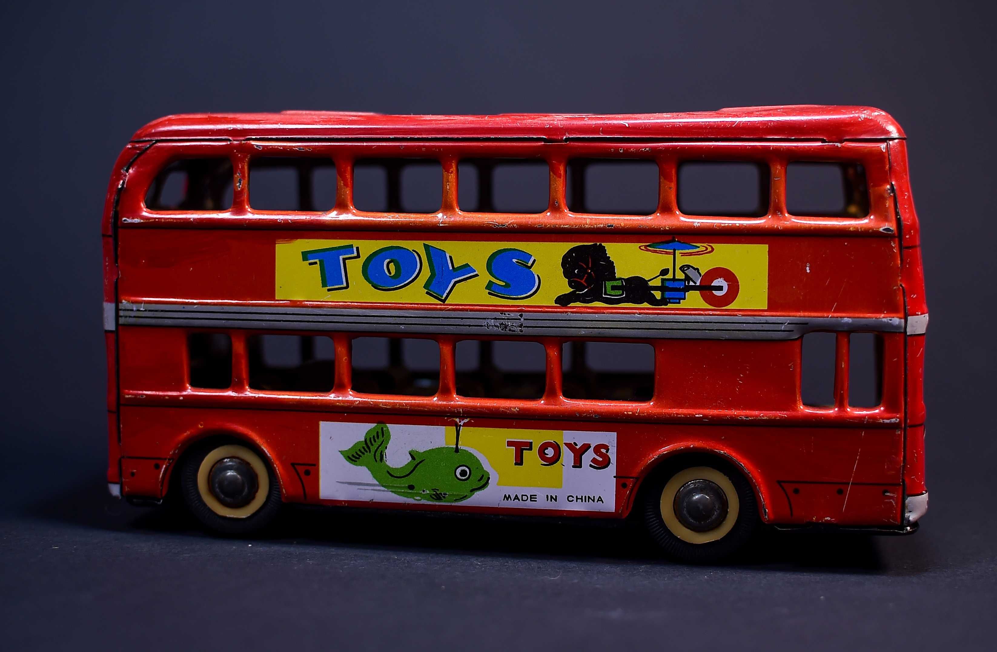 Stara Zabawka # Samochód BUS Double Decker 20x10,5