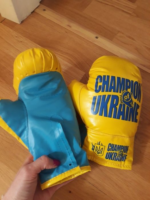 Боксерские перчатки подростковые Danko Toys Champion of Ukraine о