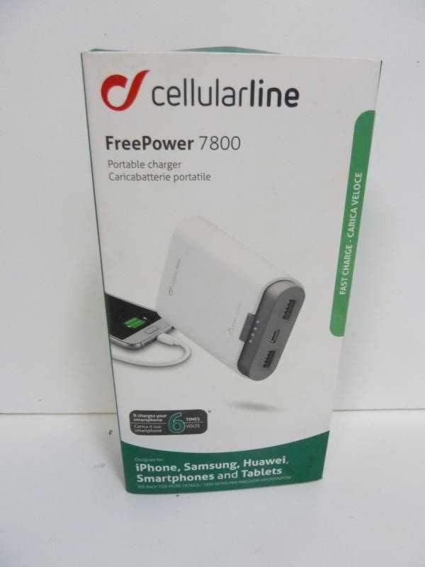 Powerbank Cellularline 7800 mAh czarny lub biały