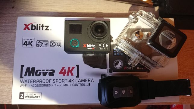 Kamera sportowa xblitz move 4k +karta SanDisk ultra 32gb.