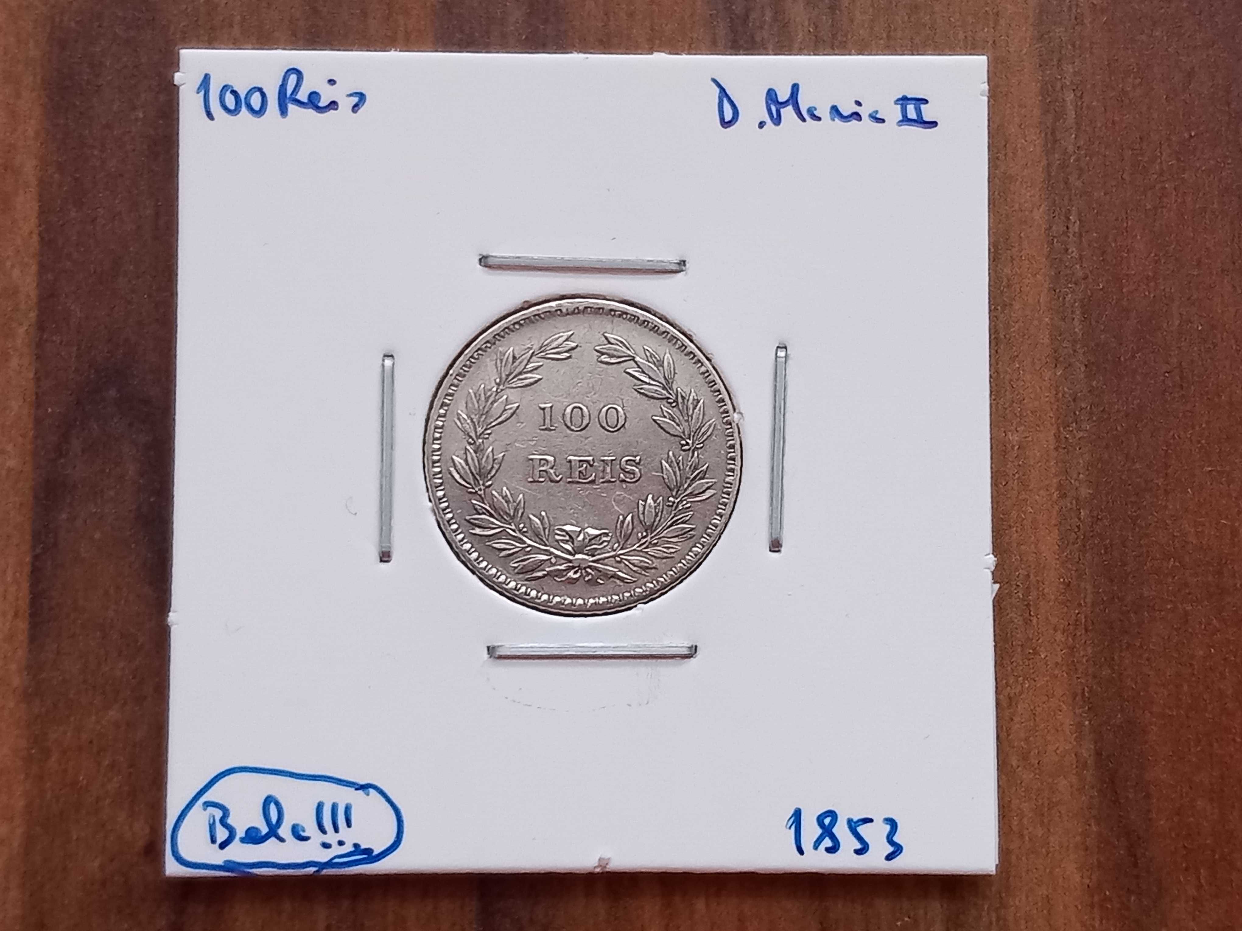 Moeda 100 Reis 1853 D. Maria II  - Bela!