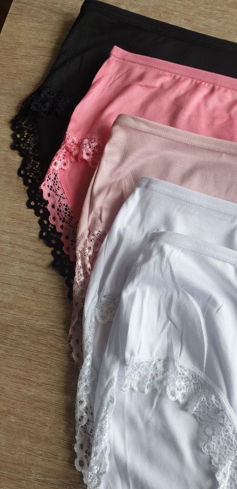 6×bambusowe Damskie majtki figi z wysokim stanem 2/3 XL