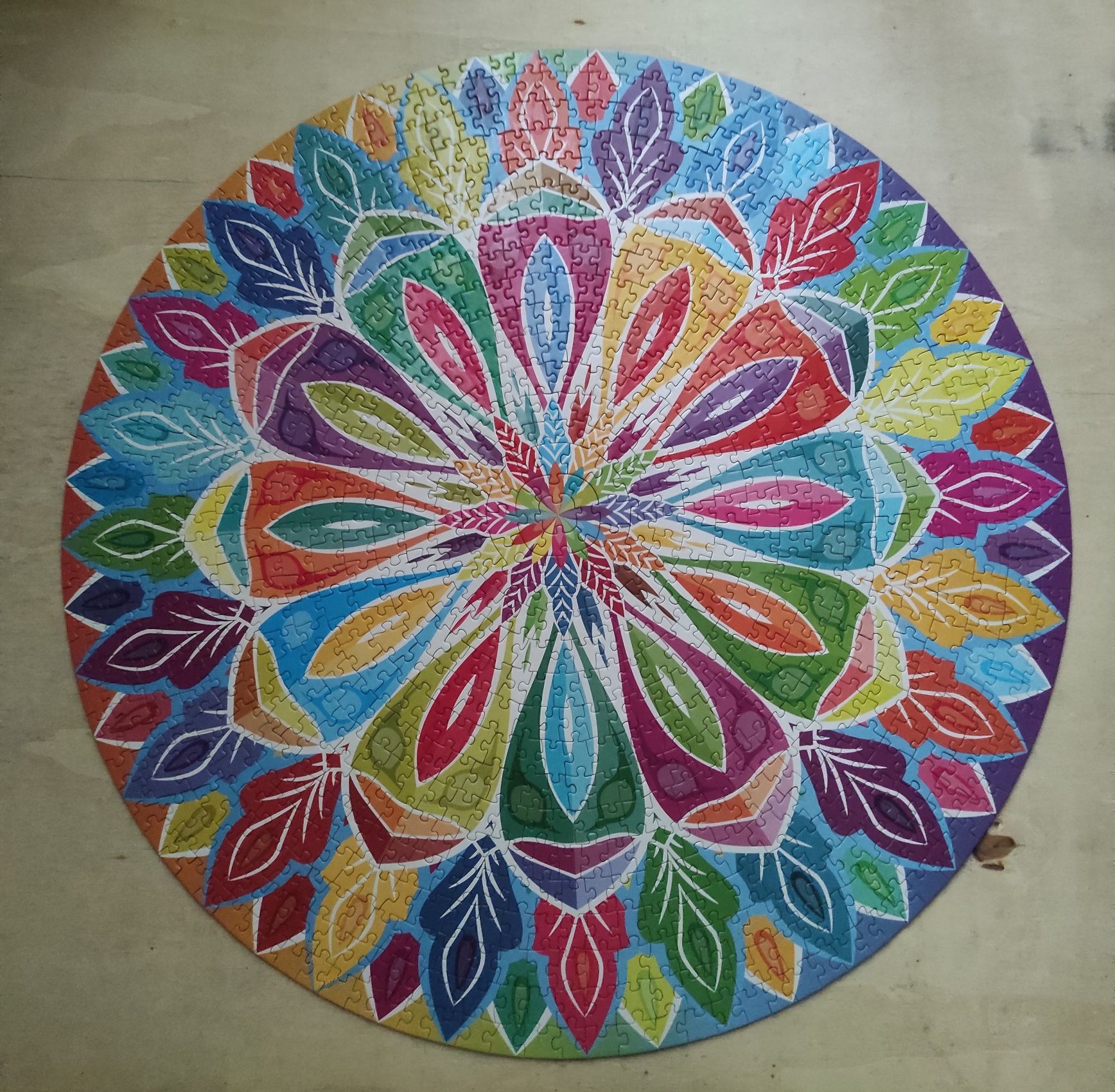 Puzzle kompletne stan idealny Mandala Round, Grafix, 1000 elements