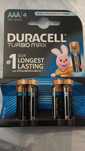 4x bateria alkaliczna Duracell Duralock Turbo Max LR03 AAA 3+1 blister