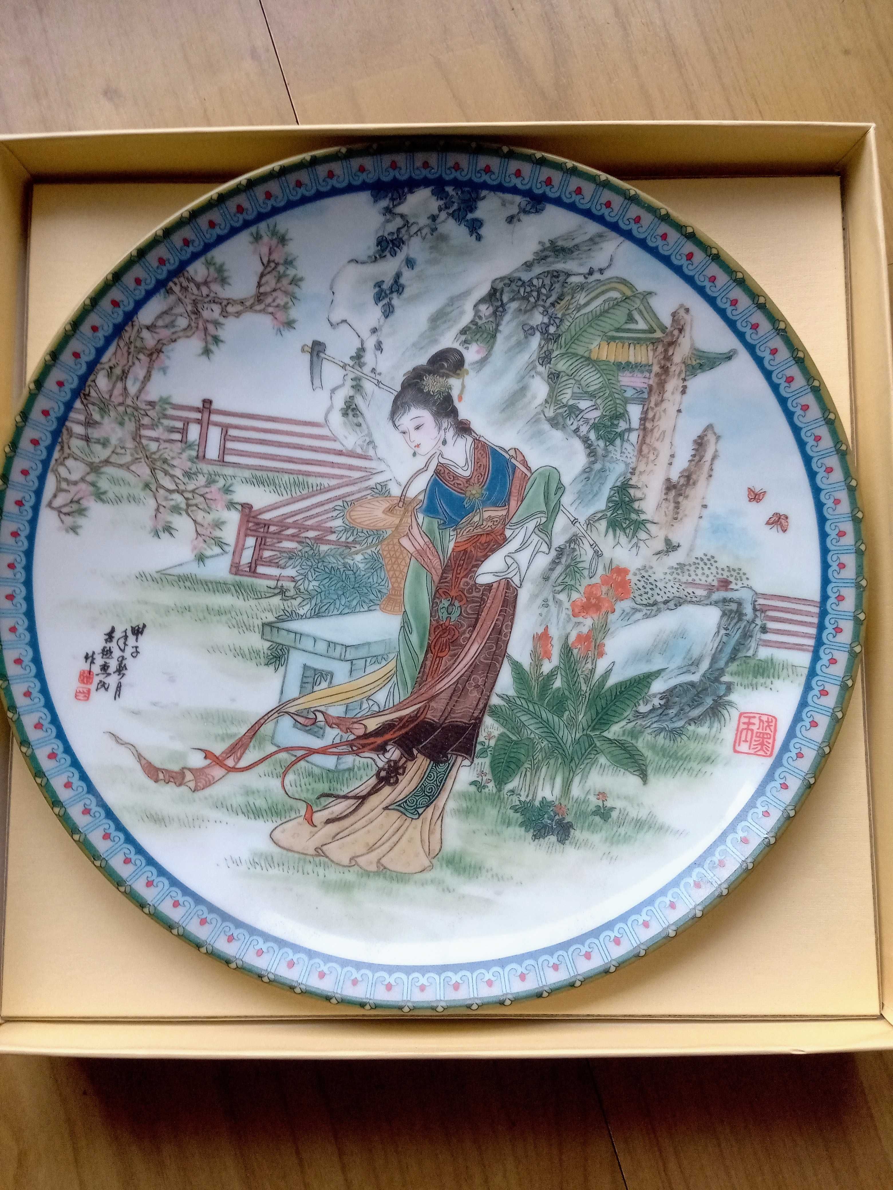 Talerz kolekcjonerski 1989 IMPERIAL JINGDEZHEN PORCELAIN .