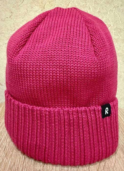 Дитяча зимова шапка Reima Kalotti,р.52/54,вік 5-7 р.,рожева, 50% вовни