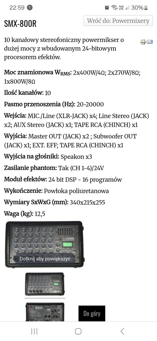 Powermixer SMX-800R