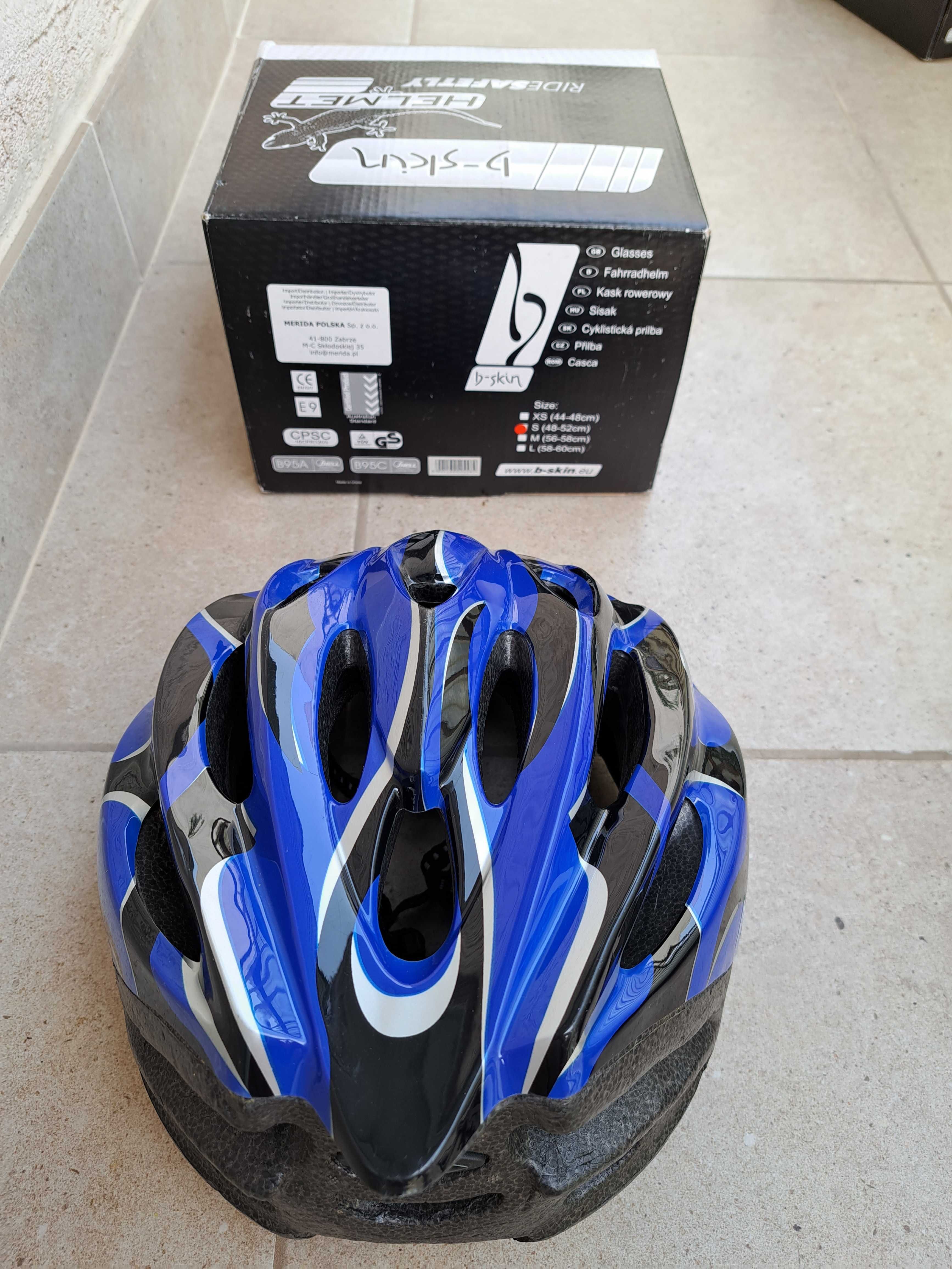 Kask na rower b-skin helmet niebieski, rozm. S