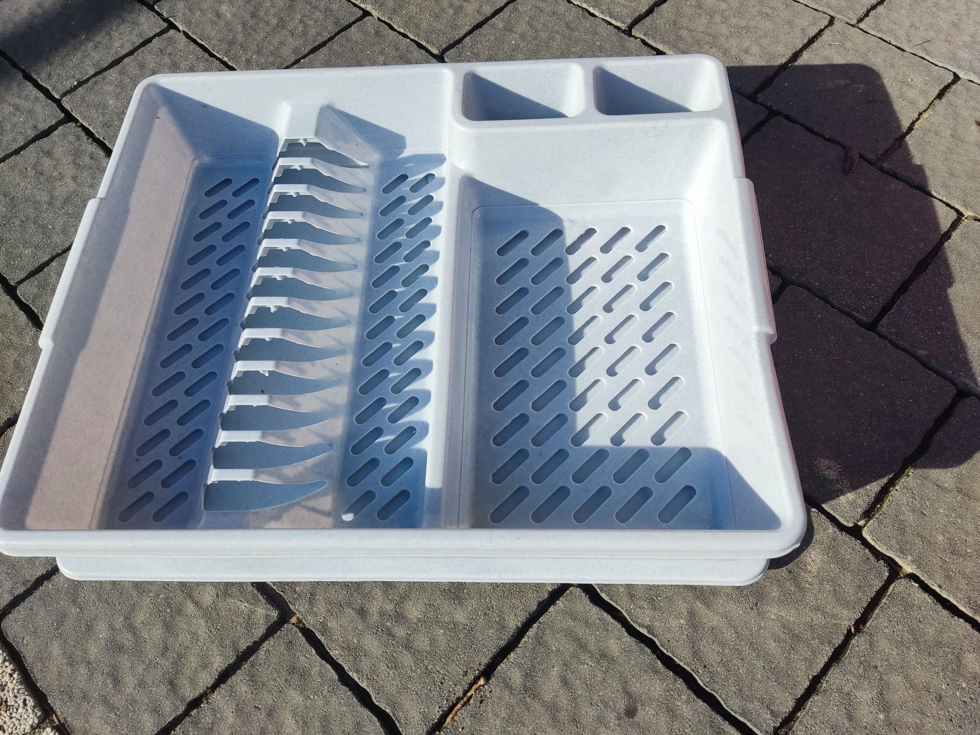 Suszarka na naczynia plastikowa jednopoziomowa ociekacz 1 poziom