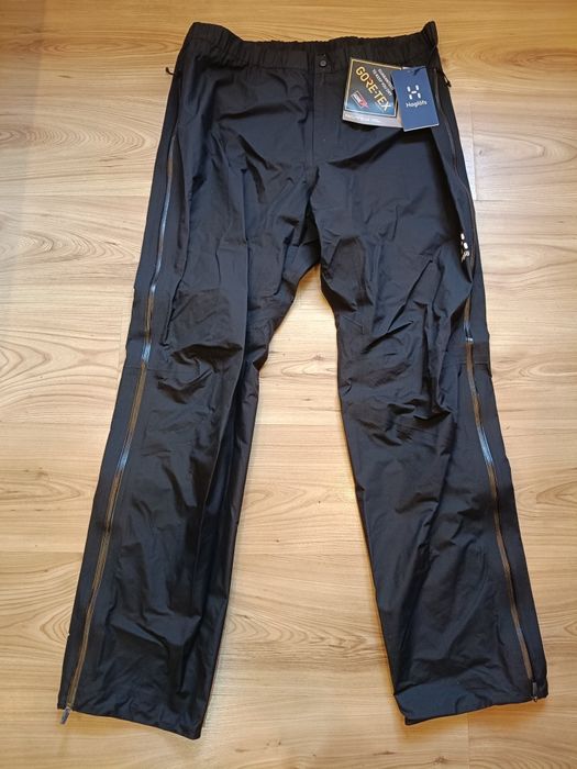 Nowe! Premium Gore-Tex Paclite Plus XXL – ultralekkie spodnie Haglöfs