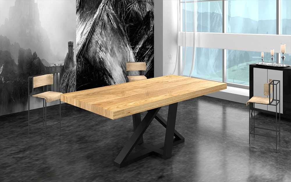 Stół loftowy SANTOS , LOFT , lity dąb Producent
