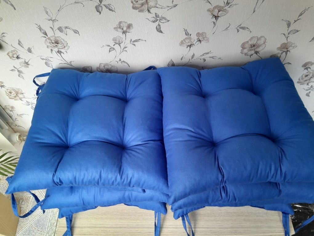 Zestaw 8szt poduszek bawełnianych na krzesła 40x40