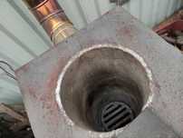 Super Piec koza piec rakietowy gruba blacha + rury INOX fajerki