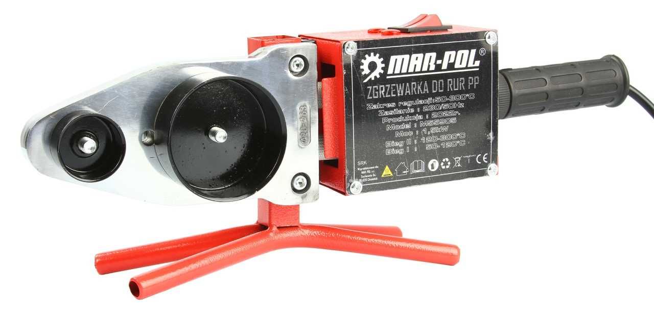 Zgrzewarka do rur PCV duża 1,5kW 7 kamieni M55905 NOWA