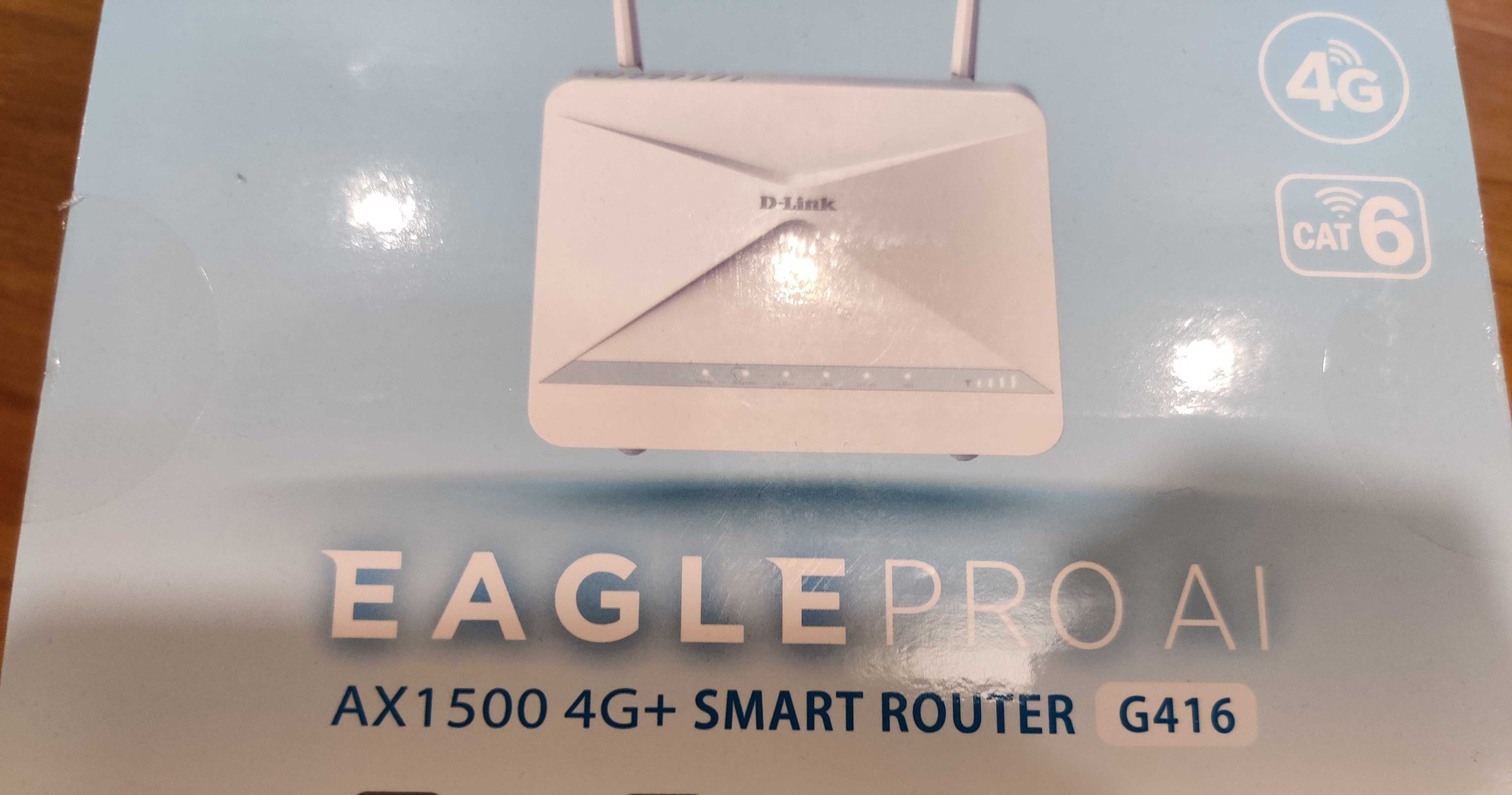 D-LINK Router AI WIFI6 AX1500 4G LTE jak nowy, gwarancja 20miesiecy