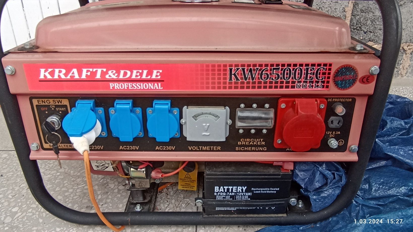 Sprzedam agregat prądotwórczy KraftDele