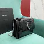 Torebka Saint Laurent Sunset Crossbody w kolorze czarnym
