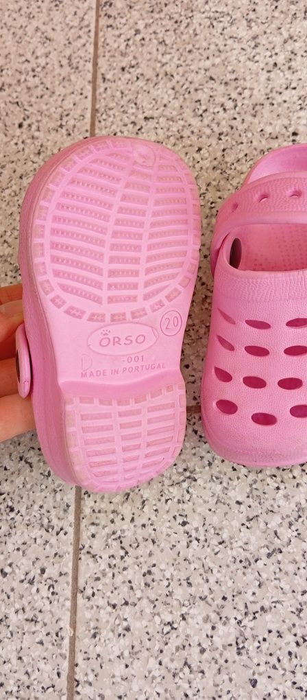 Crocs rosa menina 20